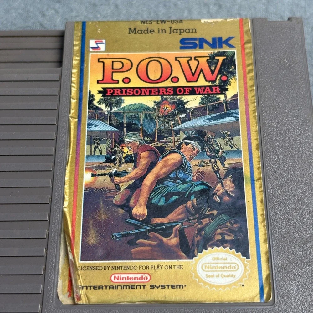 POW Prisoners of War NES Nintendo SNK NES-EW-USA Video Game Cartridge